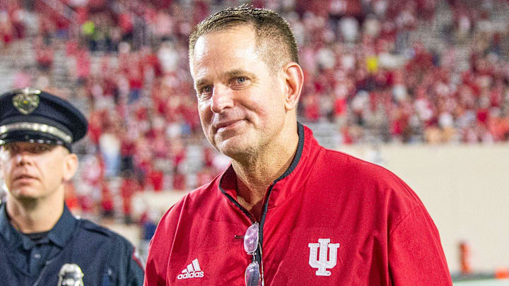 Indiana coach Curt Cignetti during the Indiana versus Illinois football game at Memorial Stadium on Saturday, Sept. 20, 2025