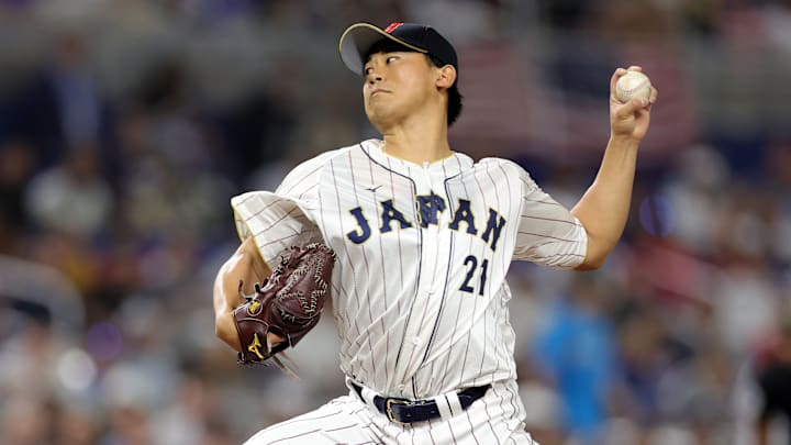 Imanaga apenas dio 24 boletos en la pasada campaña en Japón