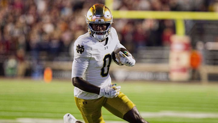 Notre Dame wide receiver Malachi Fields Notre Dame wide receiver Malachi Fields