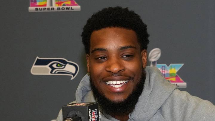 Seattle Seahawks cornerback Devon Witherspoon speaks to the media at Super Bowl LX press conference. Seattle Seahawks cornerback Devon Witherspoon speaks to the media at Super Bowl LX press conference.