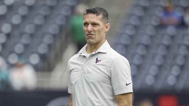 Dec 15, 2024; Houston, Texas, USA; Houston Texans general manager Nick Caserio walks on the field before the game against the Miami Dolphins at NRG Stadium. Mandatory Credit: Troy Taormina-Imagn Images Dec 15, 2024; Houston, Texas, USA; Houston Texans general manager Nick Caserio walks on the field before the game against the Miami Dolphins at NRG Stadium. Mandatory Credit: Troy Taormina-Imagn Images