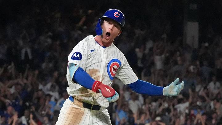 Aug 17, 2026; Chicago, Illinois, USA; Chicago Cubs center fielder Pete Crow-Armstrong (4) hits a walk-off two-run home run against the Chicago White Sox during the tenth inning at Wrigley Field. Mandatory Credit: David Banks-Imagn Images Aug 17, 2026; Chicago, Illinois, USA; Chicago Cubs center fielder Pete Crow-Armstrong (4) hits a walk-off two-run home run against the Chicago White Sox during the tenth inning at Wrigley Field. Mandatory Credit: David Banks-Imagn Images