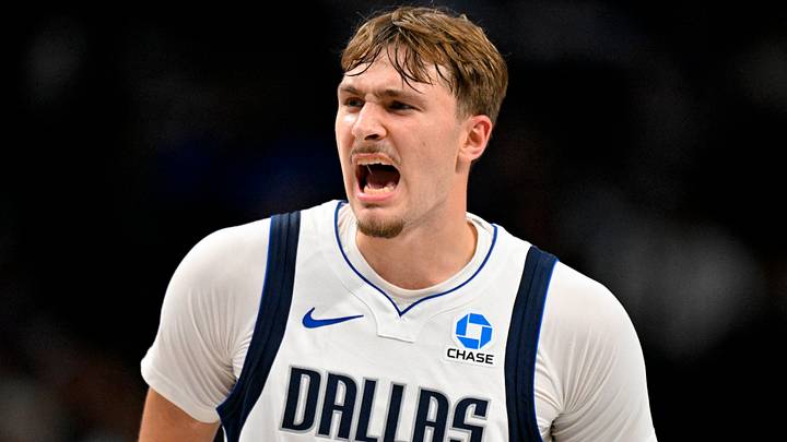Oct 16, 2026; Dallas, Texas, USA; Dallas Mavericks forward Cooper Flagg (32) yells to his teammates during the second quarter against the Atlanta Hawks at American Airlines Center. Mandatory Credit: Jerome Miron-Imagn Images Oct 16, 2026; Dallas, Texas, USA; Dallas Mavericks forward Cooper Flagg (32) yells to his teammates during the second quarter against the Atlanta Hawks at American Airlines Center. Mandatory Credit: Jerome Miron-Imagn Images