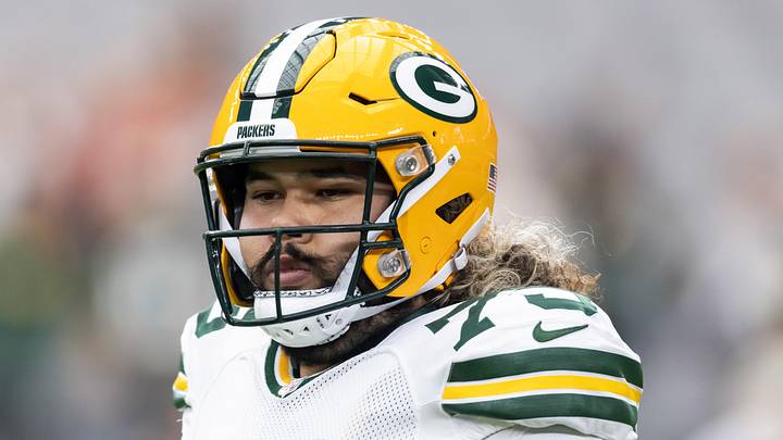 Green Bay Packers guard Sean Rhyan