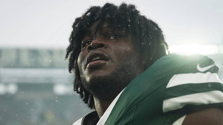 New York Jets edge rusher David Bailey New York Jets edge rusher David Bailey