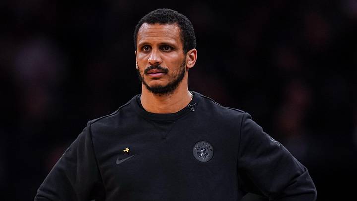 Apr 28, 2026; Boston, Massachusetts, USA; Boston Celtics head coach Joe Mazzulla watches from the sideline as they take on the Philadelphia 76ers during game five of the first round of the 2026 NBA Playoffs at TD Garden. Mandatory Credit: David Butler II-Imagn Images Apr 28, 2026; Boston, Massachusetts, USA; Boston Celtics head coach Joe Mazzulla watches from the sideline as they take on the Philadelphia 76ers during game five of the first round of the 2026 NBA Playoffs at TD Garden. Mandatory Credit: David Butler II-Imagn Images