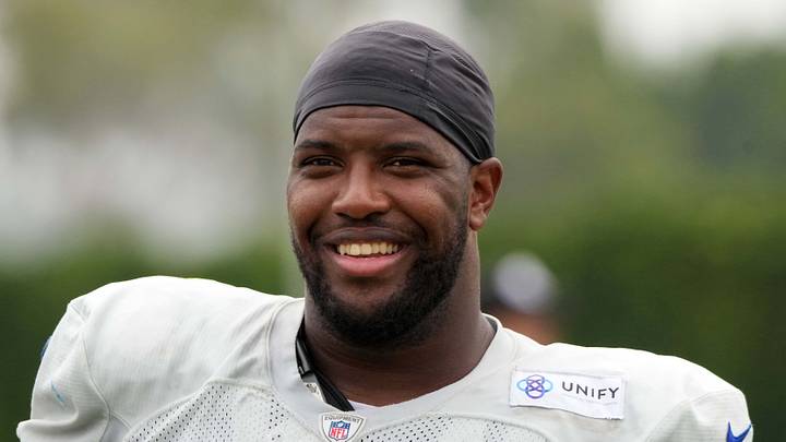 Los Angeles Rams defensive end Kobie Turner. Los Angeles Rams defensive end Kobie Turner.