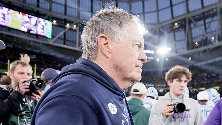 Aug 29, 2026; Dublin, Co. Dublin, IRL; North Carolina Tar Heels head coach Bill Belichick after the game against the TCU Horned Frogs at Aviva Stadium. Mandatory Credit: Laszlo Geczo-Imagn Images Aug 29, 2026; Dublin, Co. Dublin, IRL; North Carolina Tar Heels head coach Bill Belichick after the game against the TCU Horned Frogs at Aviva Stadium. Mandatory Credit: Laszlo Geczo-Imagn Images