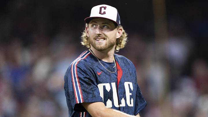 Jun 12, 2026; Cleveland, Ohio, USA; Cleveland Guardians starting pitcher Tanner Bibee (28) walks back to the dugout after being pulled for giving up a home run against the Detroit Tigers during the eighth inning at Progressive Field. Mandatory Credit: Scott Galvin-Imagn Images Jun 12, 2026; Cleveland, Ohio, USA; Cleveland Guardians starting pitcher Tanner Bibee (28) walks back to the dugout after being pulled for giving up a home run against the Detroit Tigers during the eighth inning at Progressive Field. Mandatory Credit: Scott Galvin-Imagn Images