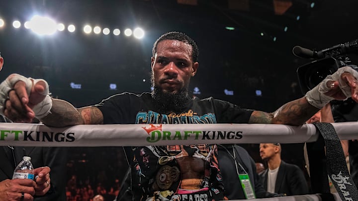 Lamont Roach Jr. reacts after hearing his majority draw verdict during his March 1 fight against Gervonta "Tank" Davis.