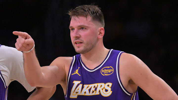 Los Angeles Lakers guard Luka Doncic Los Angeles Lakers guard Luka Doncic