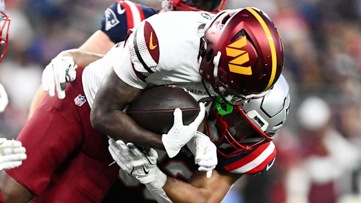 Washington Commanders running back Jacory Croskey-Merritt