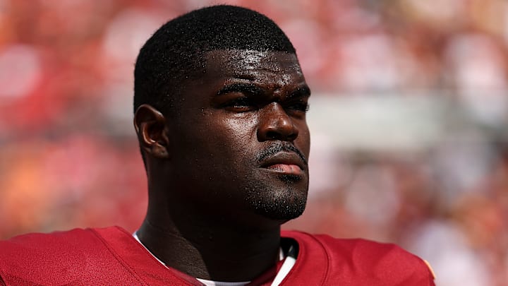 Former Washington Commanders linebacker Jamin Davis Former Washington Commanders linebacker Jamin Davis