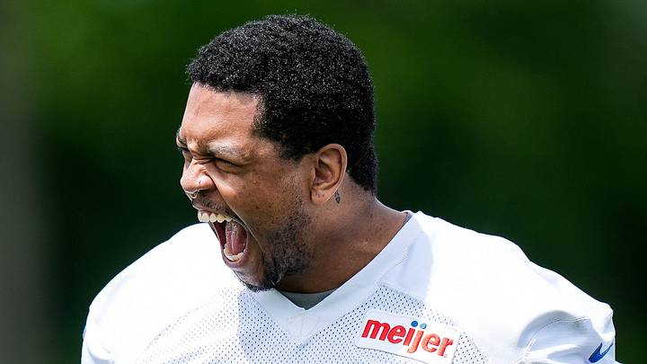 Detroit Lions defensive end Marcus Davenport