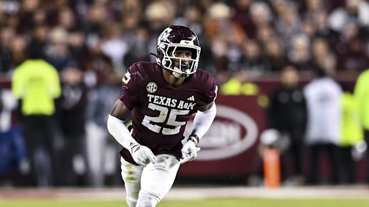 Texas A&M defensive back Dalton Brooks against the Texas Longhorns. Texas A&M defensive back Dalton Brooks against the Texas Longhorns.