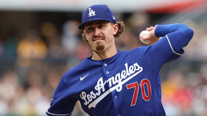 Jun 11, 2026; Pittsburgh, Pennsylvania, USA; Los Angeles Dodgers starting pitcher Justin Wrobleski (70) delivers a pitch against the Pittsburgh Pirates during the first inning at PNC Park. Mandatory Credit: Charles LeClaire-Imagn Images Jun 11, 2026; Pittsburgh, Pennsylvania, USA; Los Angeles Dodgers starting pitcher Justin Wrobleski (70) delivers a pitch against the Pittsburgh Pirates during the first inning at PNC Park. Mandatory Credit: Charles LeClaire-Imagn Images