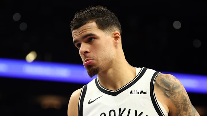 Jan 27, 2026; Phoenix, Arizona, USA; Brooklyn Nets forward Michael Porter Jr. (17) against the Phoenix Suns at Mortgage Matchup Center. Mandatory Credit: Mark J. Rebilas-Imagn Images