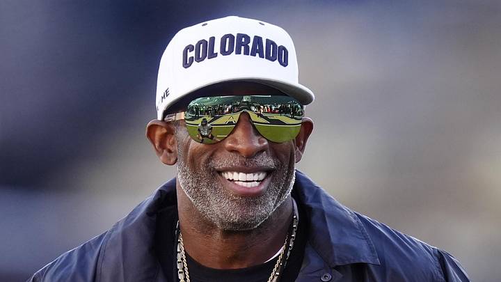 Nov 1, 2025; Boulder, Colorado, USA; Colorado Buffaloes head coach Deion Sanders before the game against the Arizona Wildcats at Folsom Field. Mandatory Credit: Ron Chenoy-Imagn Images Nov 1, 2025; Boulder, Colorado, USA; Colorado Buffaloes head coach Deion Sanders before the game against the Arizona Wildcats at Folsom Field. Mandatory Credit: Ron Chenoy-Imagn Images