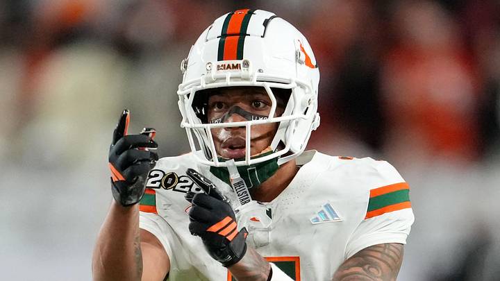 Miami Hurricanes wide receiver CJ Daniels. Miami Hurricanes wide receiver CJ Daniels.