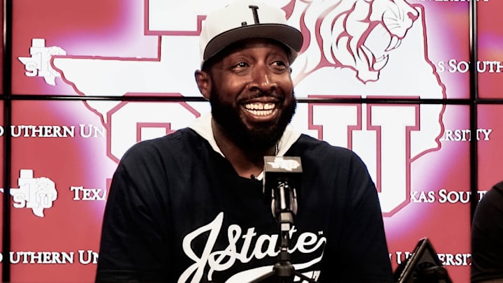 Coach TC Taylor Smiles At Postgame Interview - Texas Southern Game  
