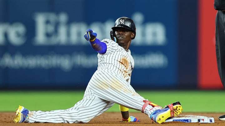 Sep 8, 2026; Bronx, New York, USA;  New York Yankees second base Jazz Chisholm Jr. (13) asked for a video review after bhttps://cdn1.agency.thomsonreuters.com/watermark/tag:reuters.com,2026:newsml_MT1USATODAY29768611:1277740732/tag:reuters.com,2026:binary_MT1USATODAY29768611-VIEWIMAGE/800x800?partner=true&Expires=1789036013&Signature=Gb4evIpjErQkI5RaXtPIe8h5emXYs-9maHaREo-JEzQXvsbUoA4~XU5wyoEqBm9hejTV0gxrYH0dnyTPHxT5TLE1Ph0JaH~CIuivzvMsG7ukEC3sGKDiUhQ09VIFnu3qVIn0soj~JPJLj0JB1R7oIyZo2aZI41ITXDzh