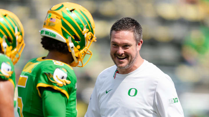 Dan Lanning, Dante Moore, Montana State v Oregon