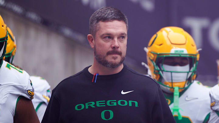 Oregon Ducks dan lanning sec comment scheduling college football playoff rank bracket Chattanooga State shirt coordinators will stein tosh lupoi
