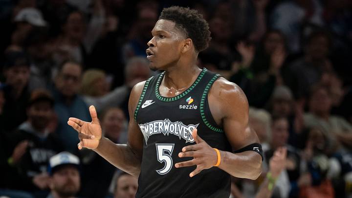 Minnesota Timberwolves guard Anthony Edwards Mandatory Credit: Jesse Johnson-Imagn Images Minnesota Timberwolves guard Anthony Edwards Mandatory Credit: Jesse Johnson-Imagn Images