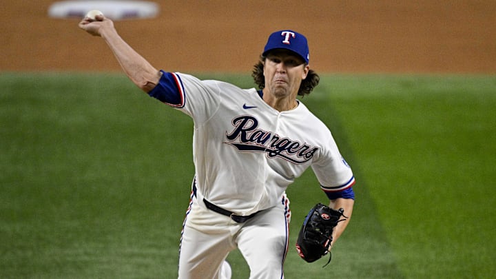 Texas Rangers starting pitcher Jacob Degrom.