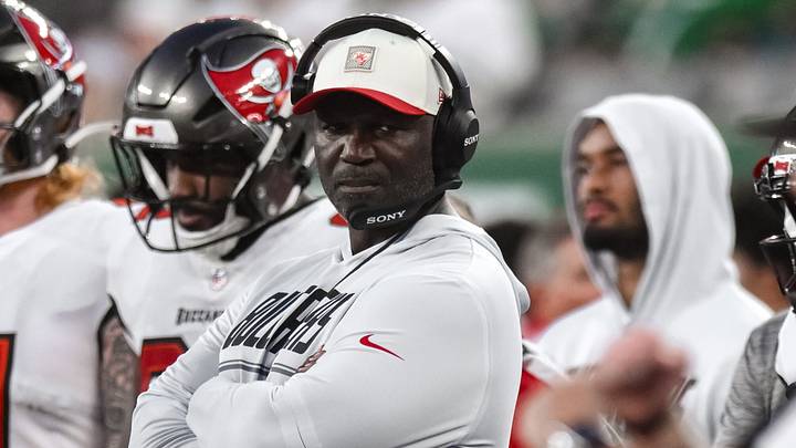 Tampa Bay Buccaneers head coach Todd Bowles looks on during the first half against the New York Jets at MetLife Stadium. Tampa Bay Buccaneers head coach Todd Bowles looks on during the first half against the New York Jets at MetLife Stadium.