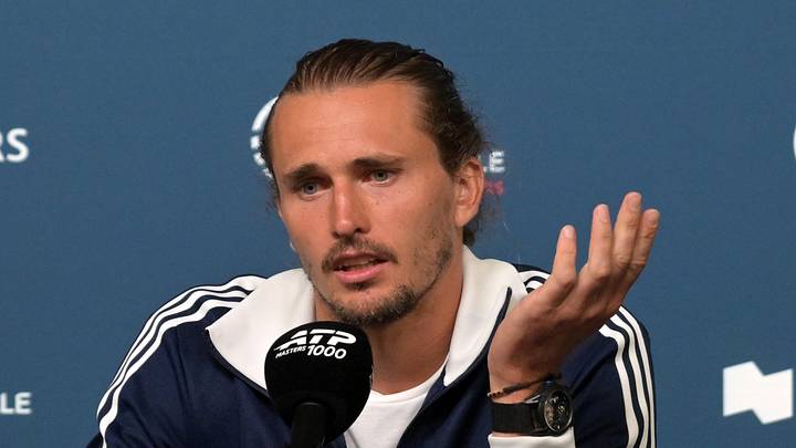 Alexander Zverev gives a presser at the Canadian Open