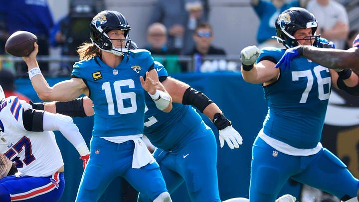 Jacksonville Jaguars quarterback Trevor Lawrence. Jacksonville Jaguars quarterback Trevor Lawrence.