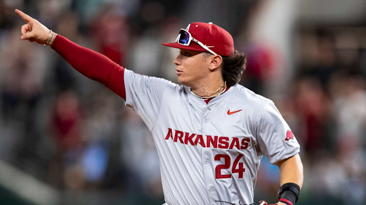 University of Arkansas outfielder Peyton Holt