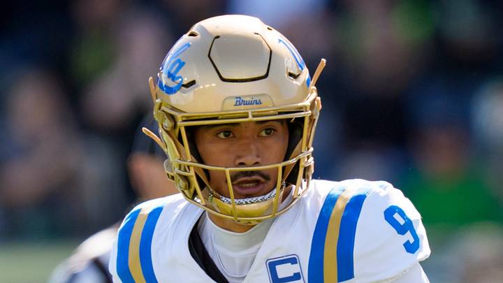 UCLA quarterback Nico Iamaleava looks to pass as the Oregon Ducks host the UCLA Bruins on Oct. 10, 2026, at Autzen Stadium in Eugene, Oregon. UCLA quarterback Nico Iamaleava looks to pass as the Oregon Ducks host the UCLA Bruins on Oct. 10, 2026, at Autzen Stadium in Eugene, Oregon.