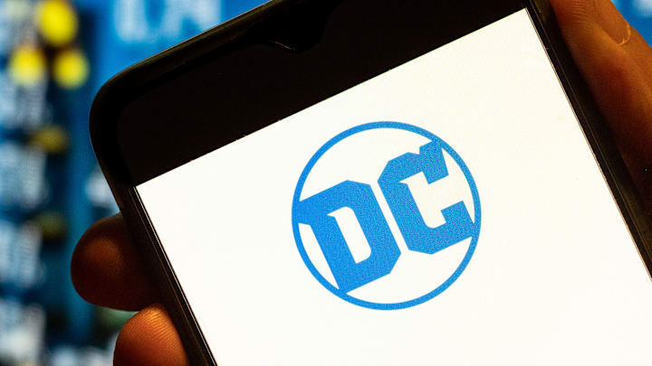 In this photo illustration, the American comic book...