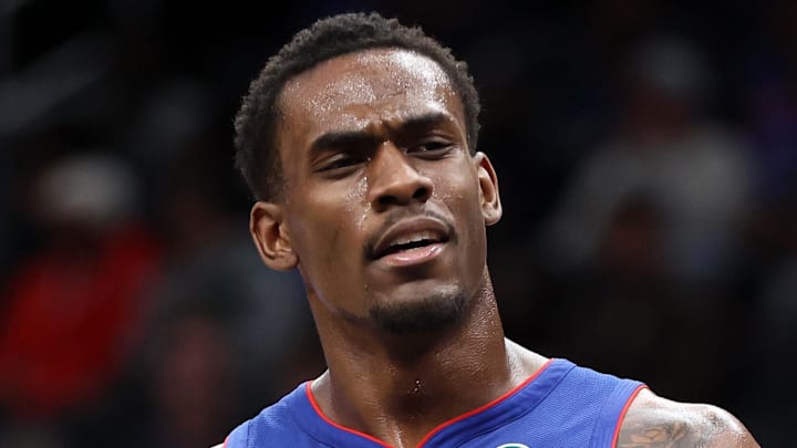 Detroit Pistons center Jalen Duren (0) looks on during the second half against the Washington Wizards at Capital One Arena on Mar 17, 2026.
