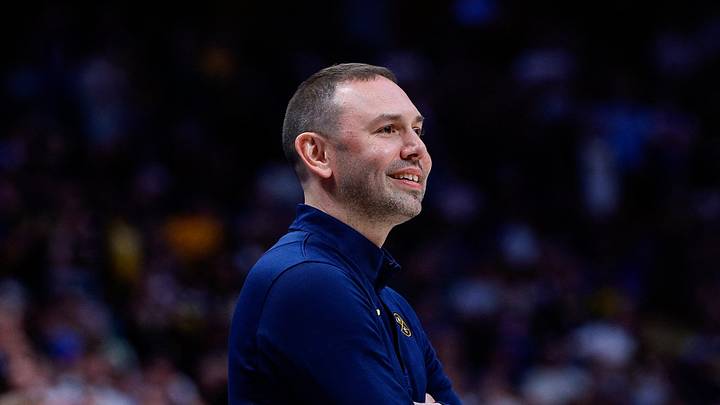 Mar 25, 2026; Denver, Colorado, USA; Denver Nuggets head coach David Adelman looks on in the fourth quarter against the Dallas Mavericks at Ball Arena. Mandatory Credit: Isaiah J. Downing-Imagn Images Mar 25, 2026; Denver, Colorado, USA; Denver Nuggets head coach David Adelman looks on in the fourth quarter against the Dallas Mavericks at Ball Arena. Mandatory Credit: Isaiah J. Downing-Imagn Images
