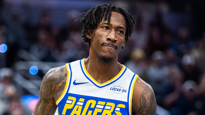 Indiana Pacers guard Quenton Jackson (29)  in the second half against the Utah Jazz at Gainbridge Fieldhouse. 