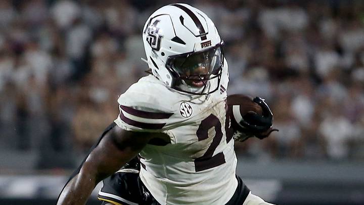 Mississippi State Bulldogs running back Fluff Bothwell (24) runs the ball during the fourth quarter against the Missouri Tigers at Davis Wade Stadium at Scott Field. Mississippi State Bulldogs running back Fluff Bothwell (24) runs the ball during the fourth quarter against the Missouri Tigers at Davis Wade Stadium at Scott Field.