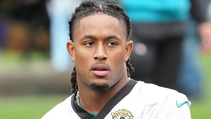 Oct 9, 2026; Watford, United Kingdom; Jacksonville Jaguars safety Antonio Johnson (6) during practice at The Grove. 