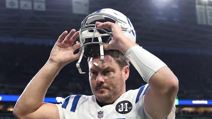 Philip Rivers of the Indianapolis Colts postgame Philip Rivers of the Indianapolis Colts postgame