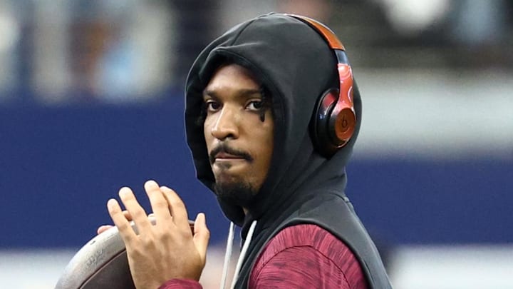 Washington Commanders quarterback Jayden Daniels 