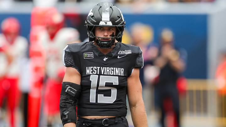 Oct 10, 2026; Morgantown, West Virginia, USA; West Virginia Mountaineers linebacker Ben Cutter (15) reacts after a touchdown from the Arizona Wildcats during the fourth quarter at Milan Puskar Stadium. Mandatory Credit: Ben Queen-Imagn Images Oct 10, 2026; Morgantown, West Virginia, USA; West Virginia Mountaineers linebacker Ben Cutter (15) reacts after a touchdown from the Arizona Wildcats during the fourth quarter at Milan Puskar Stadium. Mandatory Credit: Ben Queen-Imagn Images