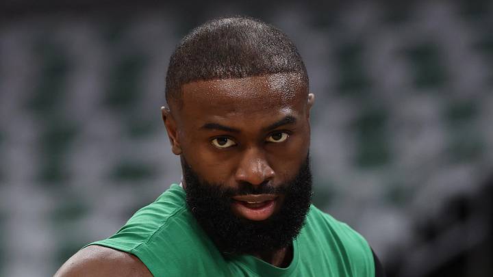 Boston Celtics guard Jaylen Brown (7) on the court before game seven of the first round of the 2026 NBA Playoffs against the Philadelphia 76ers at TD Garden on May 20, 2026.