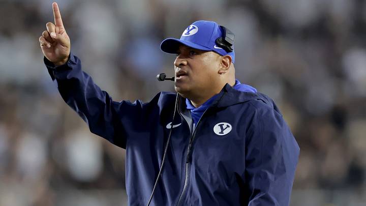 BYU head coach Kalani Sitake BYU head coach Kalani Sitake