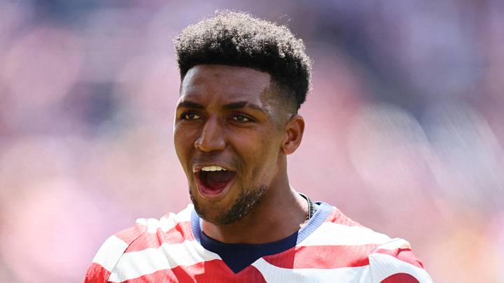Alex Freeman of the U.S. celebrates after the match