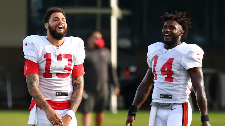 Tampa Bay Buccaneers wide receiver Mike Evans and Tampa Bay Buccaneers wide receiver Chris Godwin.