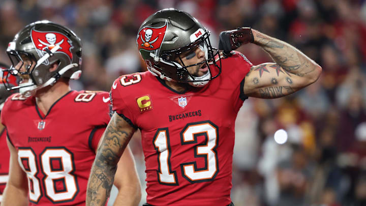Former Buccaneers wide receiver Mike Evans will be joining the 49ers in 2026. Former Buccaneers wide receiver Mike Evans will be joining the 49ers in 2026.