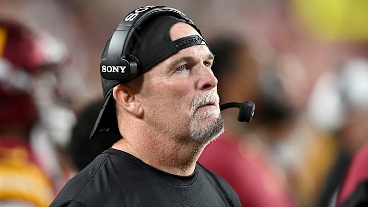 Washington Commanders head coach Dan Quinn Washington Commanders head coach Dan Quinn