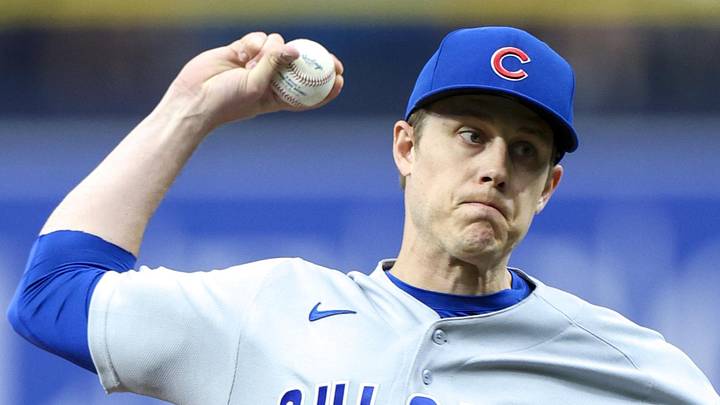 Apr 6, 2026; St. Petersburg, Florida, USA; Chicago Cubs pitcher Phil Maton (88) throws a pitch against the Tampa Bay Rays in the seventh inning at Tropicana Field. Mandatory Credit: Nathan Ray Seebeck-Imagn Images